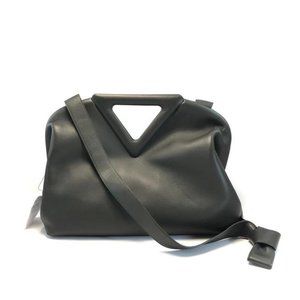 Bottega Veneta Medium Point Camping Green Calfskin Bag